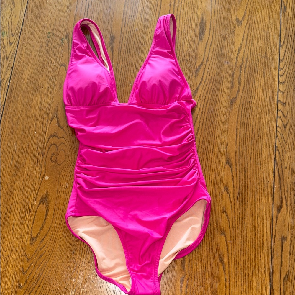 J. Crew Fuchsia One Piece Swimsuit